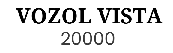 VOZOL Vista 20000